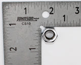 Chrome 3/8"-24 Hex Nut Part Number - 94045-90T (Pack Of 4) For Harley-Davidson