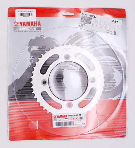 Genuine Yamaha Driven Sprocket 46T Part Number - 5PA-25446-00-00