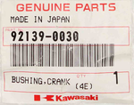 Genuine Kawasaki Crank Bushing Part Number - 92139-0030