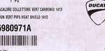 Genuine Ducati Heat Protection Guard Part Number - 96980971A