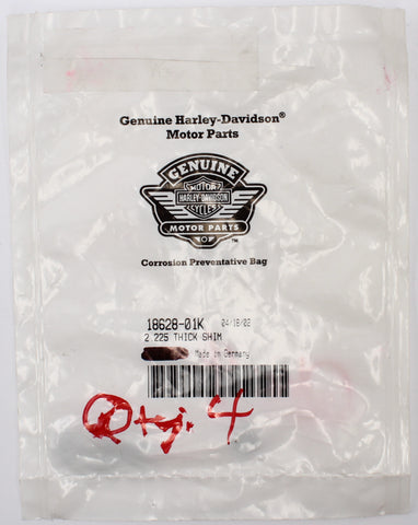 Harley-Davidson 2.225 Thick Shims Part Number - 18628-01K (Pack Of 4)