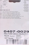Parts Unlimited Fork Seal Kit 36X48X8/9. PN 0407-0029