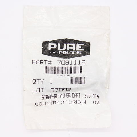NEW OEM POLARIS RETAINER DART STRAP .375 DIAMETER 7081115