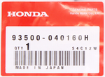 Honda Marine Pan Head Screw Part Number - 93500-040160H