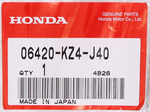 Genuine Honda Spoke Part Number - 06420-KZ4-J40