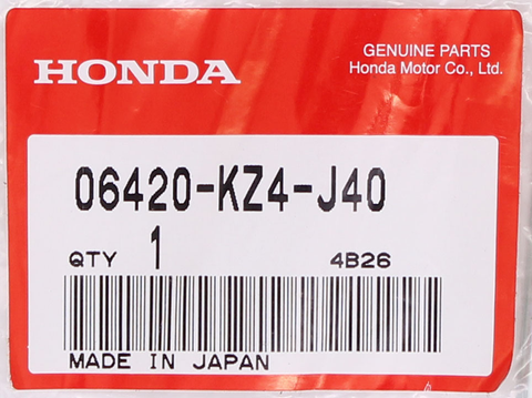 Genuine Honda Spoke Part Number - 06420-KZ4-J40