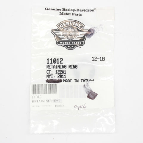 Genuine Harley-Davidson Retaining Ring Part Number - 11012