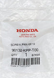 Genuine Honda Pan Screw Part Number - 90132-KPP-T00