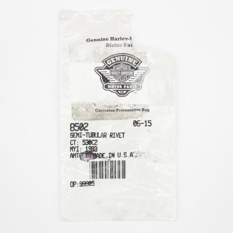 Semi-Tubular Rivet Part Number - 8502 For Harley-Davidson