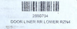 Polaris Lower Right Door Liner RZN4 PN 2880704