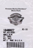 Genuine Harley-Davidson Hex Nut Part Number - 10400022