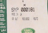 Genuine Land Rover Screw Part Number - SYP000181
