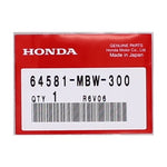 Genuine Honda Cushion Part Number - 64581-MBW-300