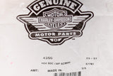 Genuine Harley-Davidson Hex Soc Head Screw Part Number - 4356