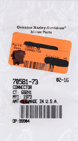 Harley-Davidson Connector Part Number - 70581-73