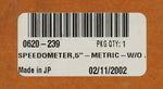 Metric Speedometer Part Number - 0620- 239 For Arctic Cat