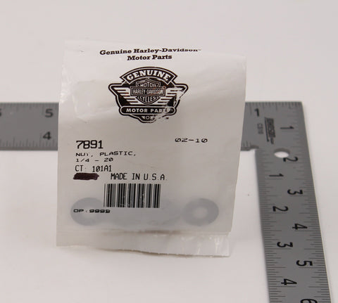 Genuine Harley-Davidson Plastic Nut Part Number - 7891 (Pack of 4)