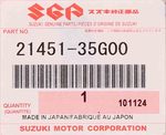 Genuine Suzuki Clutch Plate Part Number - 21451-35G00
