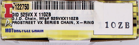 D.I.D Motorcycle Chain Part Number - 122750