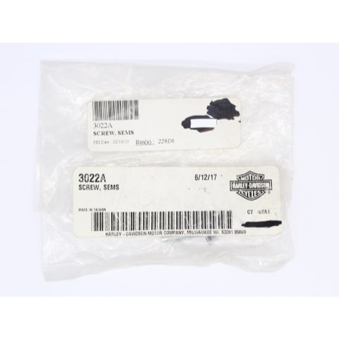 Harley-Davidson Screw Part Number - 3022A
