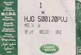 LAnd Rover Headrest Sleeve Part Number - HJQ500120PVJ