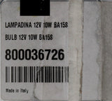 Bulb 12V/10W Part Number - 800036726 For Ducati