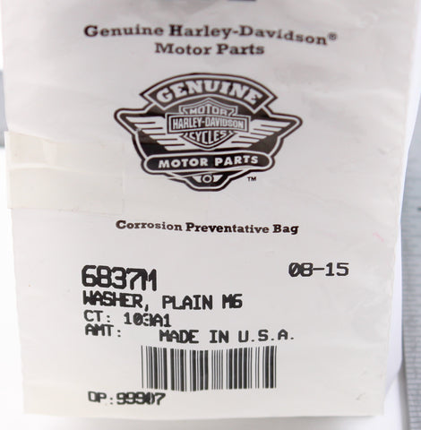 Harley-Davidson Washer, Plain MG Part Number - 6837M