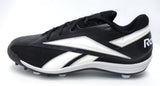 Reebok NFL Thorpe Low MR7 Black and White Football Cleats - Size 12.5