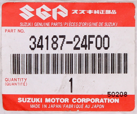 Genuine Suzuki Washer Part Number - 34187-24F00