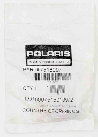 Screw Part Number - 7518097 For Polaris