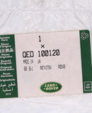 Land Rover O-Ring PN QED100120