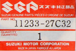 Genuine Suzuki Gasket Cover Part Number - 11233-27C32