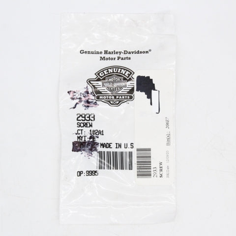Harley-Davidson Screw Part Number - 2933