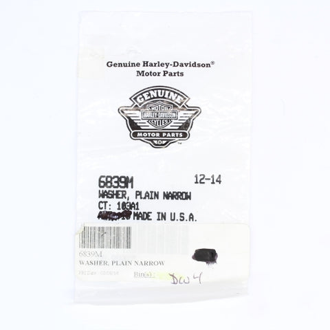 Harley-Davidson Plain Narrow Washer Part Number - 6839M