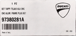 Genuine Ducati Aluminum Frame Plug Set Part Number - 97380281A