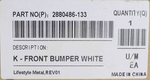 Genuine Polaris AXYS Front Bumper Part Number - 2880486-133