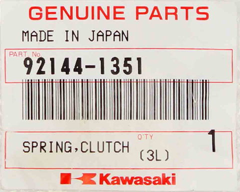 Genuine Kawasaki Clutch Spring Part Number - 92144-1351
