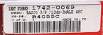 Banjo 3-8 / 10Mm - 3Male 45C Part Number - 1742-0069 For Harley-Davidson