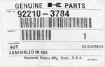 Kawasaki Cap 92210-3784