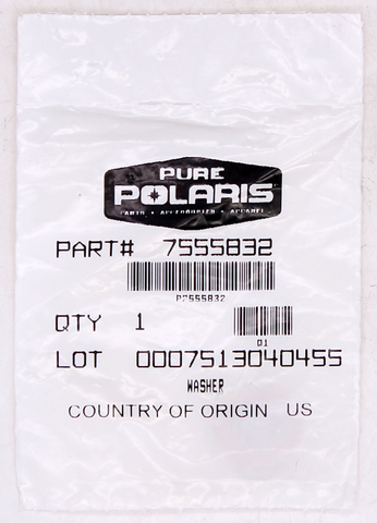 Genuine Polaris Washer Part Number - 7555832