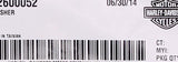 Genuine Harley-Davidson Washer Part Number - 12600052