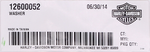 Genuine Harley-Davidson Washer Part Number - 12600052