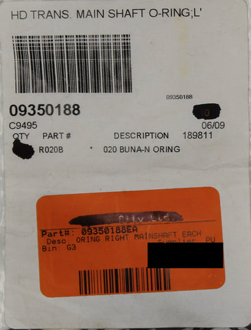 O-Ring 09350188Ea For Harley-Davidson