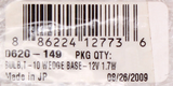 Bulb,T-10 Wedge Base-12V 1.7W Part Number - 0620-149 For Arctic Cat