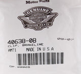 Genuine Harley-Davidson Brake Line Clip Part Number - 40638-08
