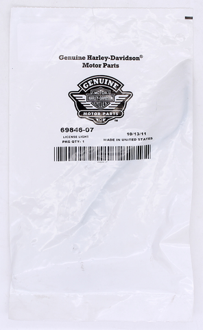 Genuine Harley-Davidson Light Assembly W/ Lens Part Number - 69846-07