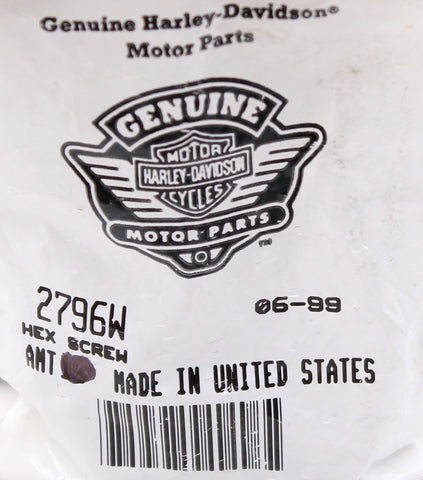 Genuine Harley-Davidson Hex Screw Part Number - 2796W