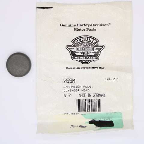 Harley-Davidson Cylinder Head Expansion Plug Part Number - 769M