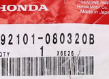 Honda Hex Bolt Part Number - 92101-080320B