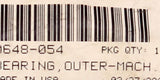 Outer Bearing Part Number - 0648-054 For Arctic Cat